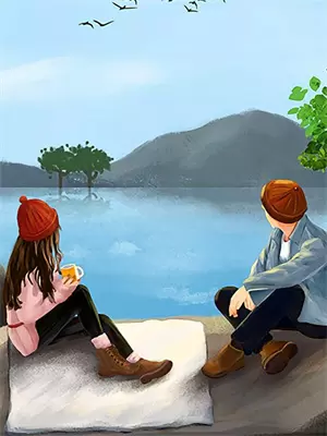 山坳里的油菜花