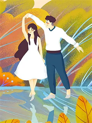 校服女孩画