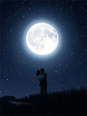 清风吹明月星河映