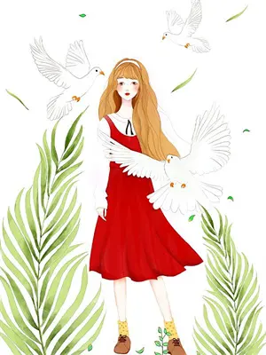 永生之物少女的项链